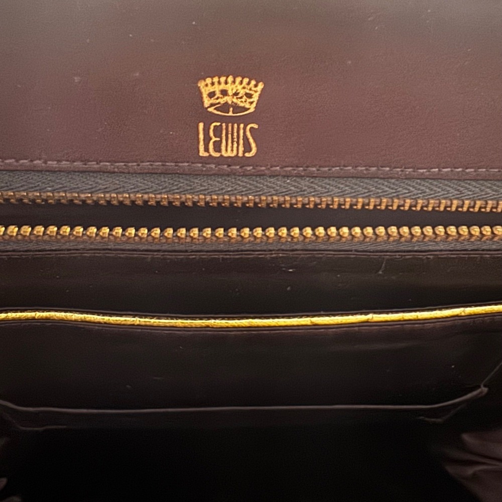 Vintage 1950s Lewis Gold Lamé Evening Bag‎ Set Mirror Coin Purse Comb Crown - Picture 4 of 12